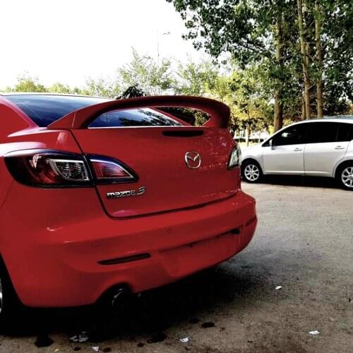 Fit for Mazda 3 4Doors Sedan Spoiler Car Decoration Rear Wing ABS Plastic Unpainted Primer Spoiler 2011 2012 2013 2014 2015 2016