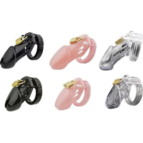 Cock Prison Bird Chastity Male Chastity Device Cock Cage with 5 Size Rings Brass Lock Locking Number Tags Sex Toys