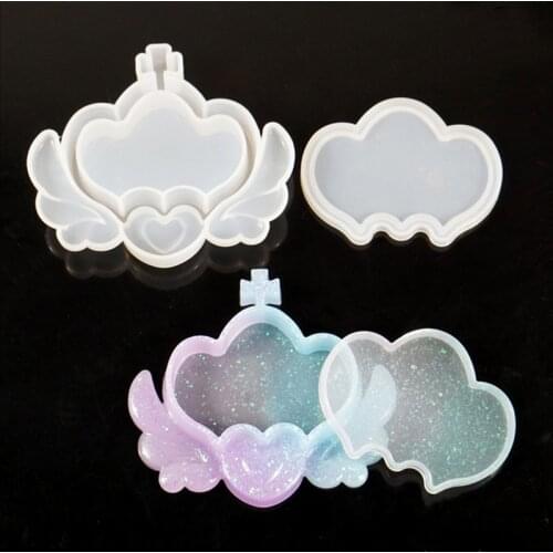 Transparent silicone mold epoxy resin decoration process DIY jewelry box form jewelry jewelry mold