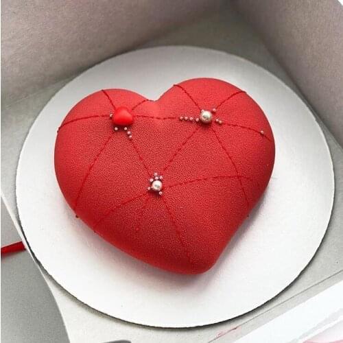 Pointed Love Silicone Mold Mousse Cake Mould High Temperature Resistant Cake Bakeware Dessert Baking Mould