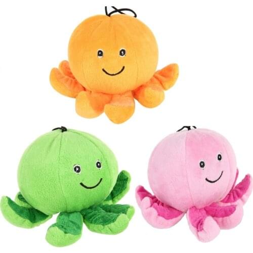 Pet Dog Toy Cute Animals Toy Octopus Plush Dogs Sound Squeakers Funny Chew Toys Fit For Puppy Octopus Toys Funny Supply Products