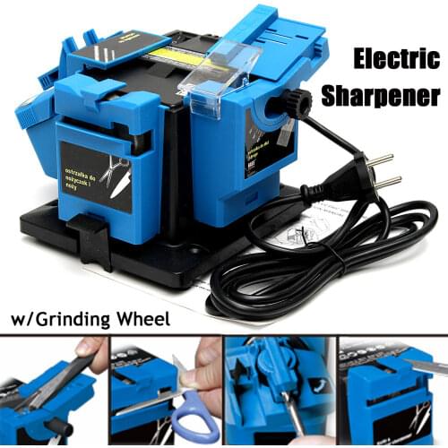 96W 1350 rpm Multifunction Electric Sharpener Home Grinding Tool for knife Twist drill HSS Drill Scissor Chisel Electric Grinder