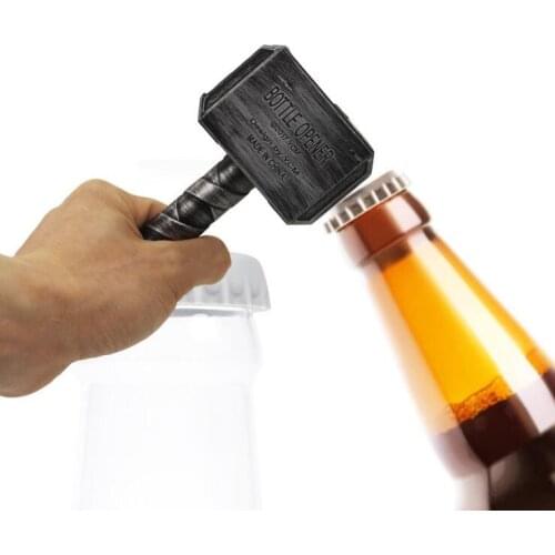 12pcs/lot Beer Bottle Openers Hammer Thor Shaped Bottle Opener Wine Corkscrew Beverage Wrench Jar Openers For Dinner Party Bar