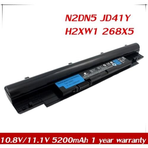 7XINbox 10.8V/11.1V 6 Cell Battery For Dell Inspiron N311z N411z Vostro 3330 V131 V131D V131R V131R 268X5 JD41Y H2XW1 N2DN5
