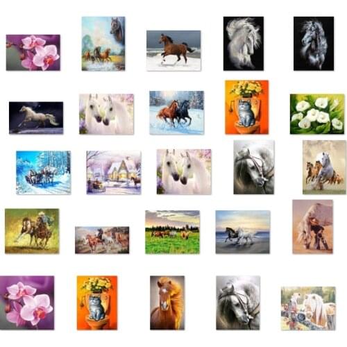 A2053 Running horse cross stitch kit people 18ct 14ct 11ct count print canvas stitches embroidery DIY handmade needlework
