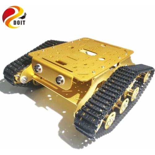 Caeser TSD300 4WD Shock Absorption Crawler Metal Tank Car Chassis based on ESPduino Development Kit Smart Robot