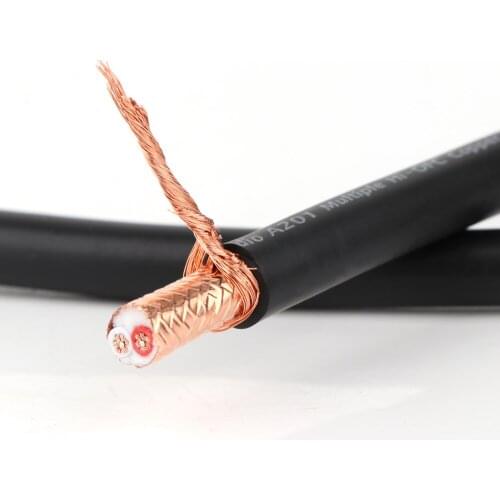 Monosaudio A201 99.998% OFC Copper RCA Audio Cable XLR balance Bulk Cable Hifi RCA Signal Cable Wire audio video extend line