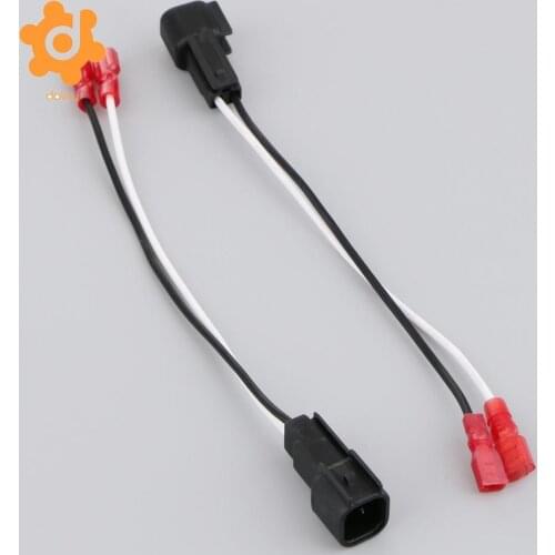 1 Pair Car Audio 2-Pin Plug Speaker Replacement Wiring Harness For Chevy Ford Focus Mazda Car Accessories