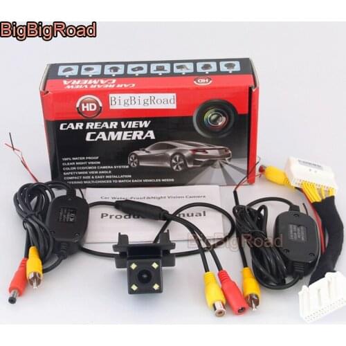 BigBigRoad For Mazda 2 from 2017 Europe Car Rear View Backup Reverse Parking Camera Connect to Original Screen