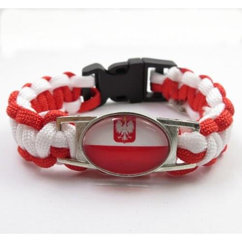 Infinity love polska Bracelet fashion poland flag bracelets for women and men jewelry