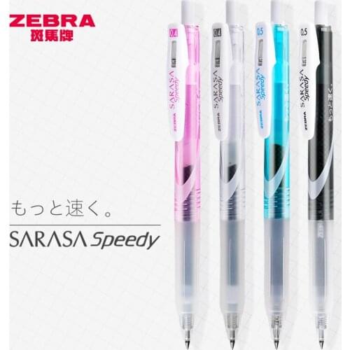 1pc Zebra SARASA Speedy Quick-Drying Ink Gel Pen 0.4/0.5mm Blue/Black/White/Pink Pen Body JJZ33 Office School Supplies