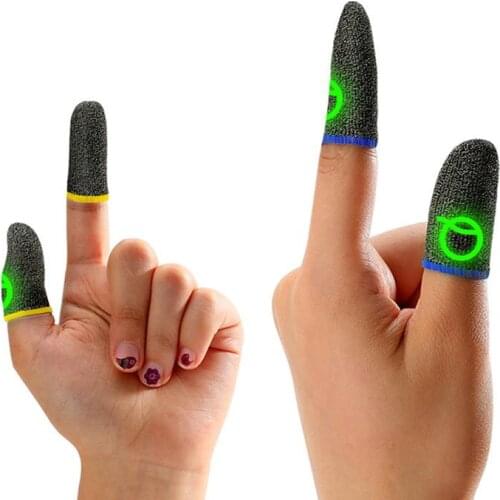 Gaming Finger Sleeve Breathable Luminous Fingertips For PUBG Mobile Games Touch Screen Finger Cover Sensitive Mobile Touch