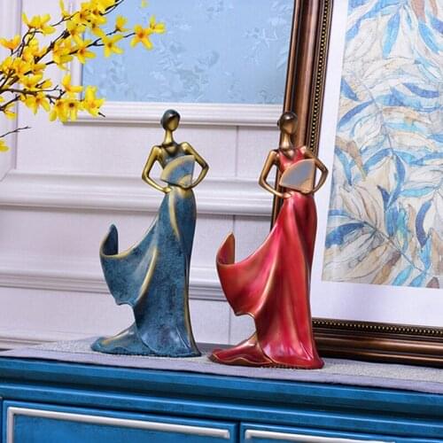 Wine Bottle Holder Female Character Elegant Lady Resin Wine Rack Display Home Decorations for Single Tall Drink Bottle TS1