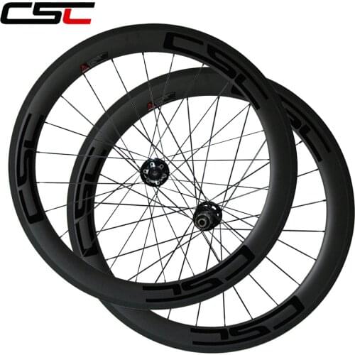 Disc brake carbon bike cyclocross wheels 60mmx23mm clincher carbon bicycle wheels with Novatec D791SB/D792SB 4 in 1 hubs pillar
