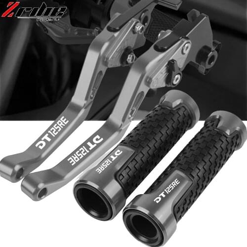 For Yamaha DT125RE DT 125RE 2004 2005 2006-2007 Motorcycle Accessories CNC Racing Grips Handle Grips Brake Levers Clutch DT125RE