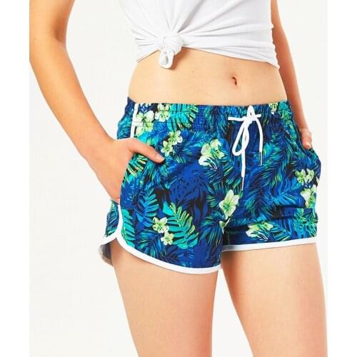 Women Beach Shorts Quick-drying Loose Beach Pants High Waist 1/2 Length Swimming Trunks Female