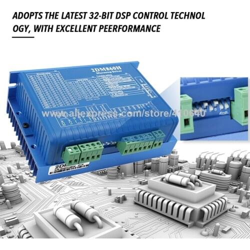 2 Phase Hybrid Stepper Motor Driver 2DM860 2DM860H DSp Control For NEMA34 Stepper Motor 24 To110V DC 18 To 80V AC Voltage