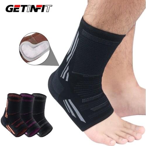 Getinfit 1 Pcs Elastic Ankle Support For Basketball Fitness Sports Ankle Brace Compression Ankle Brace Band Guard Sport Safety