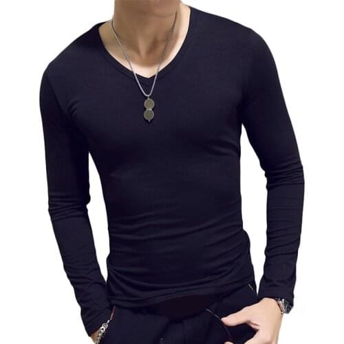 1pc Fashion Hot Sale Classic Long Sleeve T-Shirt For Men Fitness T Shirts Slim Fit Shirts Designer Solid Tees Tops