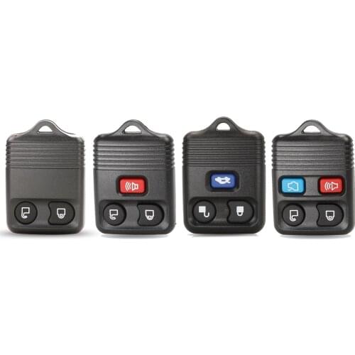 Jingyuqin 10pcs Remote Car Key Shell Case 2/3/4 Buttons FOB For Ford Escape F 150 Explorer 2001 2002 2003 2004 2005 2006 2007