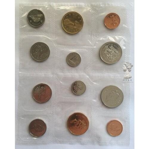 Canada Coins1cent-1dollar Full Set 6 Pieces Unc Real Original Coins Collection 1993