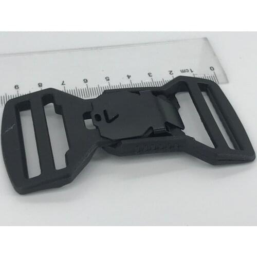 AINOMI FIDLOCK V-BUCKLE 40MM BLACK MAGNETIC BUCKLE V-12407 DOUBLE ADJUST BUCKLE