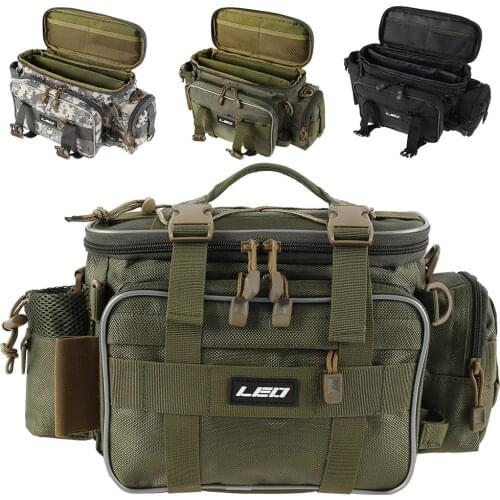 Multifunctional Fishing Tackle Bags Single Shoulder Crossbody Bag Waist Pack Fish Lures Gear Utility Storage Fishing Bag