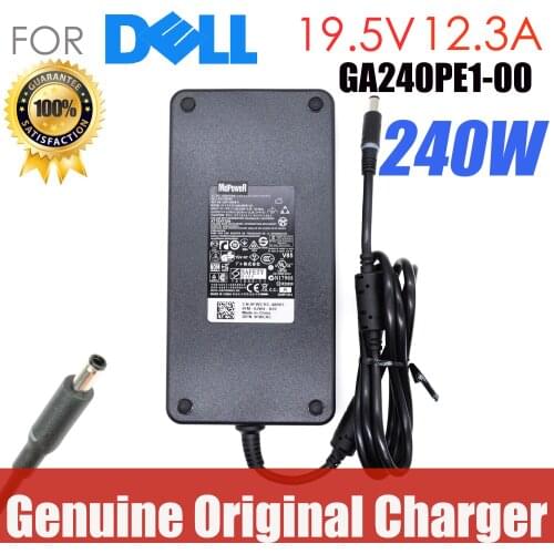 Original 19.5V 12.3A 240W Ac Adapter ForD DELL Alienware M15x M17x Precision 17 7000 R3 PA-9E J211H J938H Y044M 42R4N 450-18934