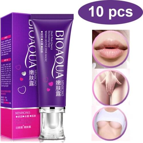 BIOAQUA Girl Private Parts Underarm Armpit Whitening Gel Lips Whitening Areola Labia Nipple Tender Pink Body Skin Care Cream