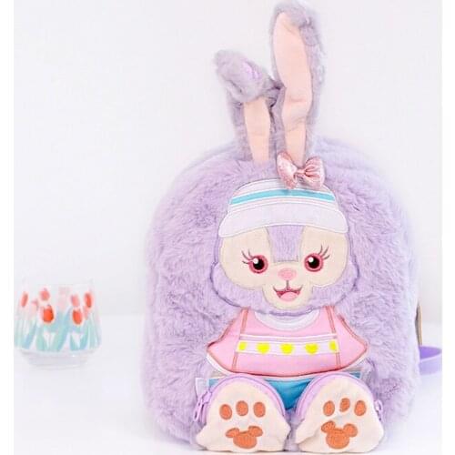 Duffy Bear Friends Stellalou Plush Backpack Duffy Bear Stellalou Kids Cartoon SchoolBag for Children Girls Backpack Satchel Gift