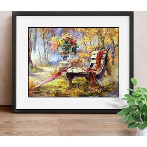 Full Square Diamond Painting Landscape Diamond Embroidery Cross Stitch DIY Picture Of Rhinestones Diamond Mosaic Autumn