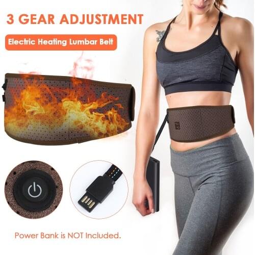 Lumbar Support Adjustable Belt Heating Back Belt Magnet Therapy Lower Back Brace Electric Waist Protection Band Health Care Belt