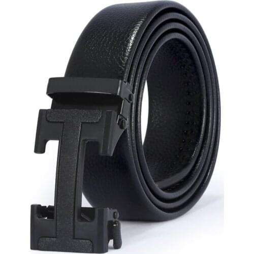 Belt Man Luxury Designer Belts Famous Brands Black Metal Buckle PU Strap Mens Leather Belt 125cm Ceinture Homme