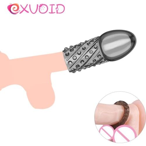 EXVOID 5PCS/SET Foreskin Ring Sex Toys for Men Gay Erection Sex Shop Glans Delay Ejaculation Trainer Adult Products Penis Sleeve