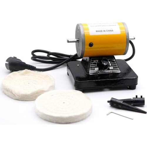 Dental Bench Polisher Lathe Quietly Motor Grinding Machine for Laboratory Polishing