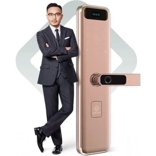 PINE WORLD fingerprint lock home security door smart password lock universal electronic door lock