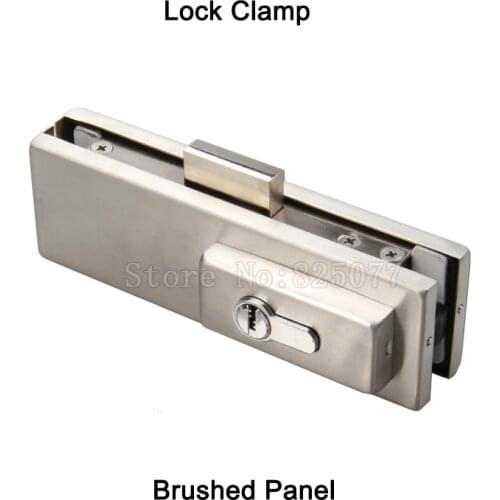 1PCS Frameless glass door lock clamp floor spring door accessories ground lock door clip glass door hardware accessories JF1380