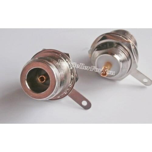 1Pcs N Female Jack With Nut Bulkhead Handle Deck Clip Solder Cup RF Connector