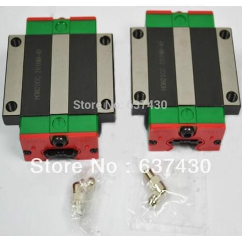 2pcs/lot HGW20CA 100% Original Hiwin Flanged Blocks Bearings