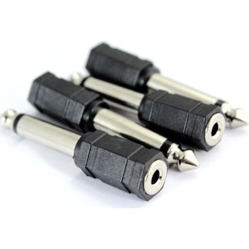50pcs x 6.35mm Mono Male to 3.5mm Mono Female Adapter