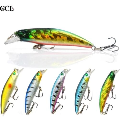 68MM 3.9G Sinking Minnow Wobbler Five Colors Hard Minnow Bait Angry 3D Lure Eyes Mini Fishing Minnow Lure Best Sale
