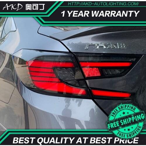 AKD Car Styling for Honda Accord Tail Lights 2018-2019 Accord LED Tail Lamp Rear Lamp DRL Flash Dynamic Signal auto Accessories