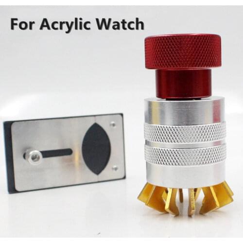 Acrylic Watch Case Cover Bezel Opener Remover Tool Winder Glue Machine Glass Parts Replacement Watch Repair Tools for Watchmaker