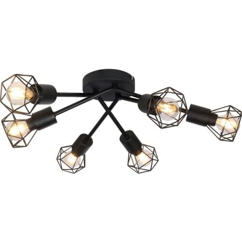 American Country Industrial Style Iron Elbow Ceiling Lamp Personality Room Dining Balcony Ceiling Lamp