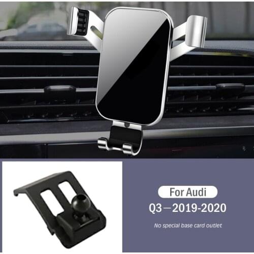 Car Mobile Phone Holder Special Air Vent Mounts Stand GPS Gravity Navigation Bracket For Audi Q3 F3B 2019-2020 Car Accessories