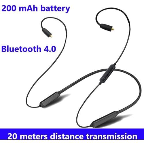 Wireless Bluetooth Headset Upgrade Line Hanging Neck Audio Cable Mmcx 0.78mm 0.75mm A2DC for SE535 IE8040 IM50 ZS3 TF10 CKS1100