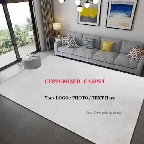 Custom Large Carpet for Living Room with Your Design Coral Fleece Floor Mat Funny Gifts Soft Personalize Carpet Rugs Home Decor