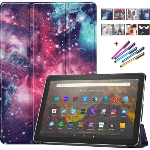 Case For Fire HD10 2021 Case Folding Leather Protective Cover For Fire HD 10 Case 2021 Tablet Shell For Fire HD 10 Plus Case