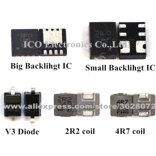 For iPad 2 3 4 mini Backlight IC +diode V3 + coil 4R7 + coil 4R7 5sets/lot