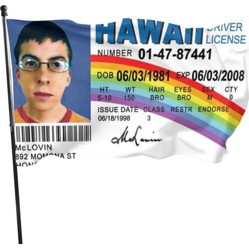 90x150cm 3x5 ft McLovin Flag Customize any flag